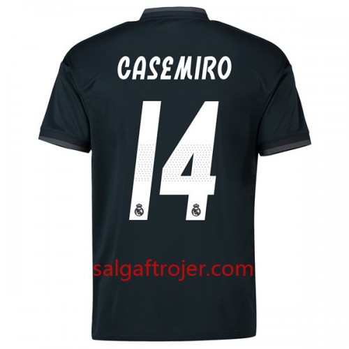 Real Madrid Fodboldtrøjer Casemiro 14 Udebanesæt 2018/19 Kort ærmer Real Madrid Fodboldtrøjer Casemiro 14 Udebanesæt 2018/19 Kort ærmer